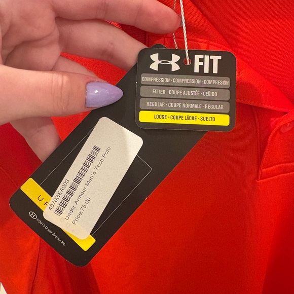 Men's XL Under Armour Medina Tech Golf Polo- Loose Fitting. Brand new with tags - Picture 6 of 6